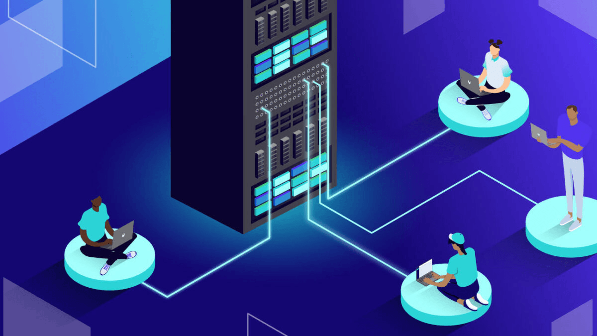 Managed web hosting illustration